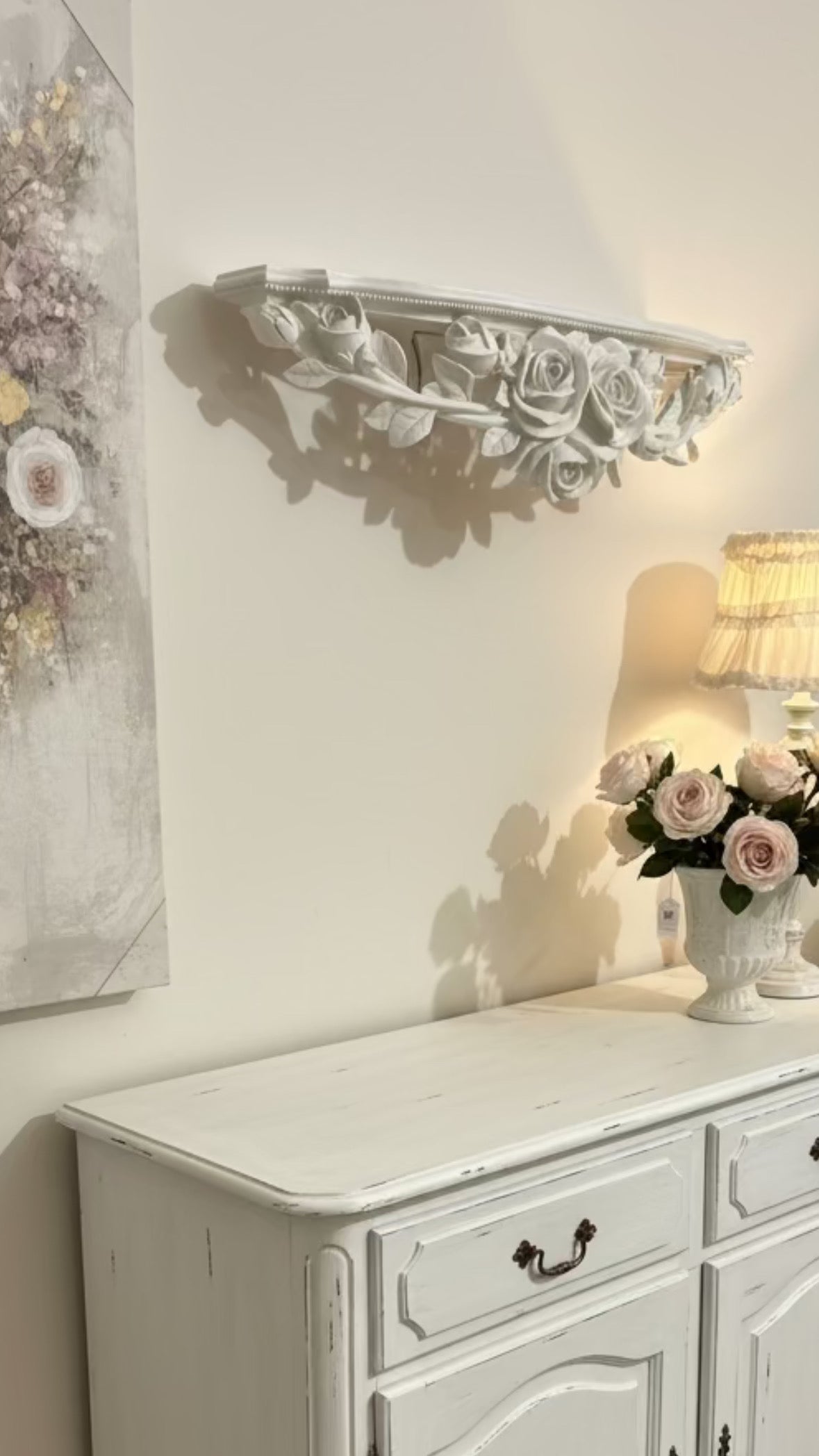 Mensola rosa shabby